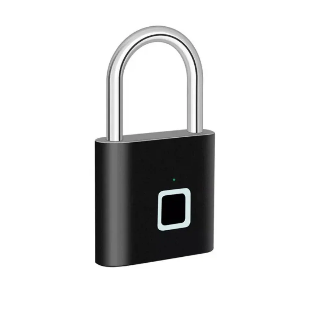 Cadeado com impressão digital preto