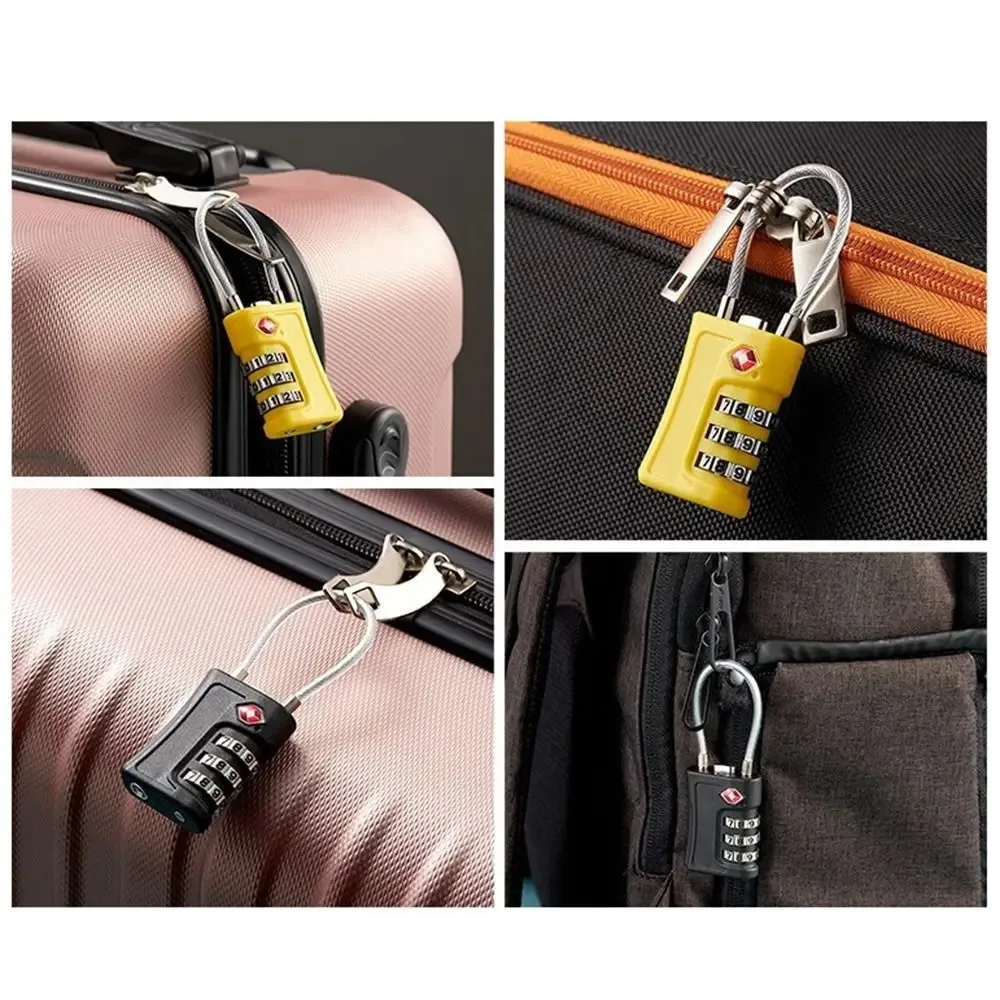 Cadeados TSA presos em malas e mochilas