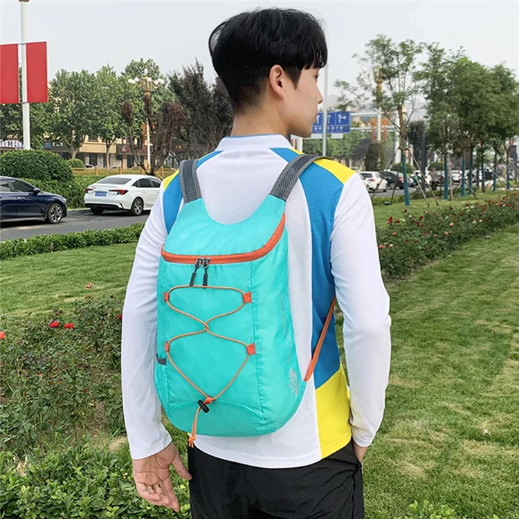 Mochila Dobrável Ultraleve 20 L, Resistente à Água, Cabe no Bolso (Enviada do Exterior) - Imagem 4