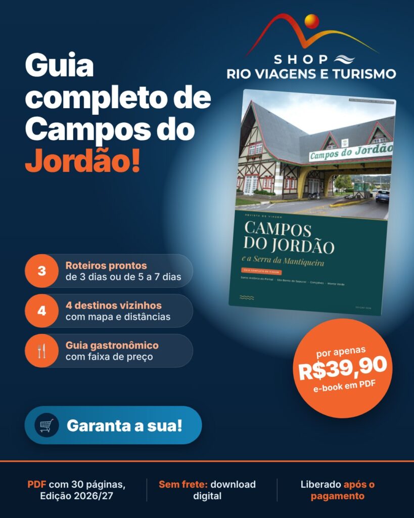 Guia de Campos do Jordão e Serra da Mantiqueira (e-book em PDF, edição 2026/27) - Rio Viagens Shop
